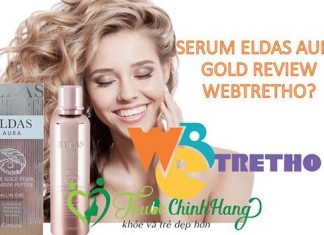 Đánh giá Serum Eldas Aura Gold review Webtretho