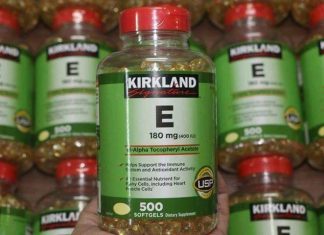 Vitamin E Kirkland uống như thế nào?